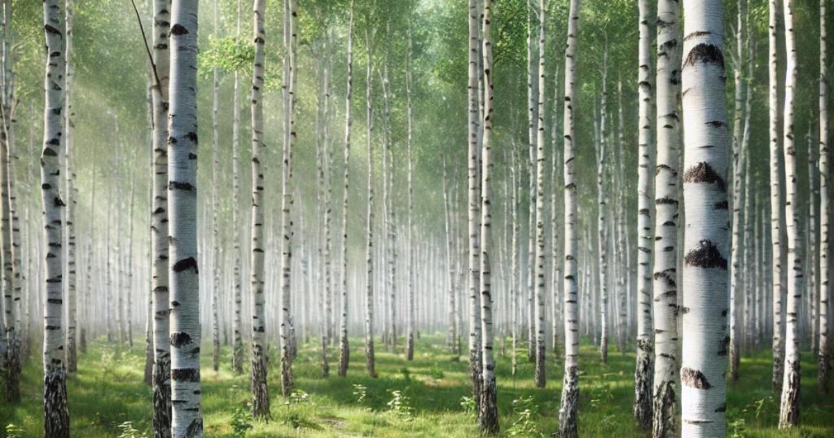 Birch forest